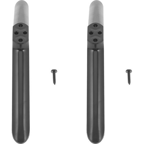 Support pour Téléviseur avec Pieds en Plastique Noir Antidérapants, Base Stable avec Vis Pré-percées, pour Table TV, Lot de 1 Paire (1/5)