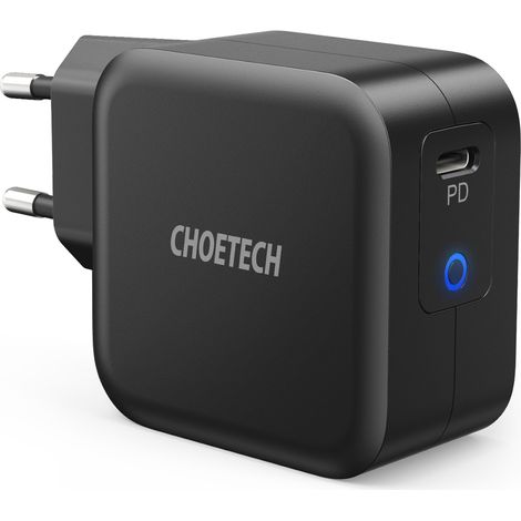GaN USB Typ C 61W 3A PowerDelivery Schnellladegerät Schwarz (1/5)