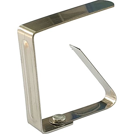 Fermatovaglia a Molla INOX 30 Pezzi 60 x 65 mm
