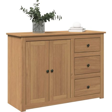 Sideboard mit Schubladen PANAMA 112x40x80 cm Massivholz Kiefer