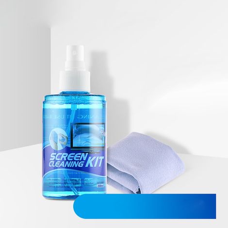 200 ml Displayreiniger mit großem Fassungsvermögen – Leistungsstark für Computer und Mobiltelefone – Blau (1/5)