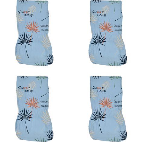 4-teiliger Stuhlhussen-Set, hochelastisch, stilvolles und elegantes Design, staubdichter Esszimmerstuhlbezug für Hotel, Büro und Bankett, Blue Impressions (1/5)