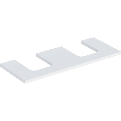 Plaque de lavabo Geberit ONE, découpe double, pour lavabo à poser (1/2)