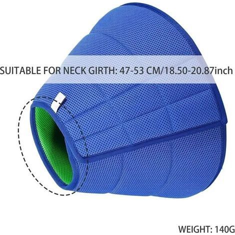 Postoperativer Anti-Leckkragen, XL weicher konischer Kragen, Schutzkragen gegen Beiß und Lecken – 47–53 cm (1/5)