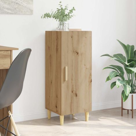 vidaXL Buffet Chêne artisanal 34,5 x 34 x 90 cm Bois d'ingénierie (1/5)