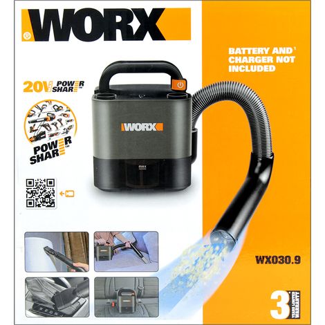WORX WX030.9 beutelloser 20V Akku-Autostaubsauger, Hand-Staubsauger"-"178470446