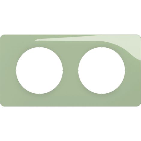 Legrand - Plaque Céliane 2 postes – finition Vert Céladon