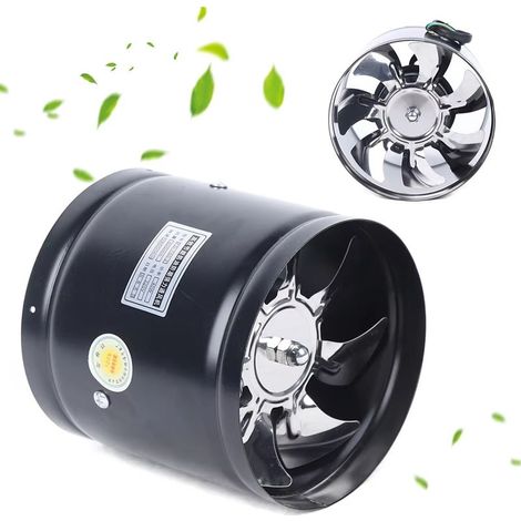Ventilateur d’extraction mural 220V 15 cm, ventilateur d’aération domestique silencieux 40W, admission et évacuation d’air pour cuisine, WC et salle de bains (1/5)