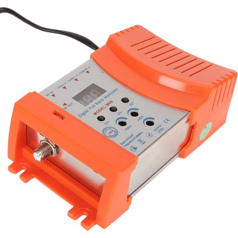 Modulateur AV vers RF compatible VHF UHF PAL NTSC, modulateur de liaison TV avec affichage numérique pour décodeurs 90-240 V