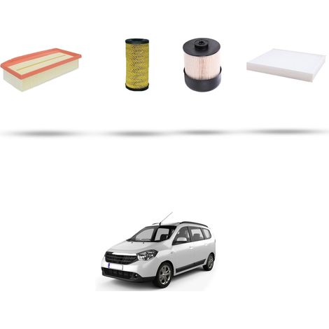 Kit tagliando 4 filtri compatibile con Dacia Lodgy 1.5 Blue Dci 85kw dal 2018 (1/5)