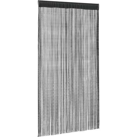Maison Exclusive - 2 Pz Tende a Fili 140x250 cm Nere (1/5)