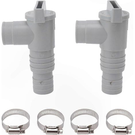Raccord de tuyau flexible de 32 mm pour vanne d'arrêt d'entretien de piscine, adapté aux piscines hors sol. (1/5)