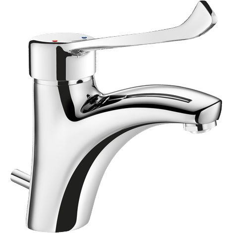 Delabie EHM f. WT, H85 L135 mm,Zugstangenablaufgarnitur,Hygienehebel