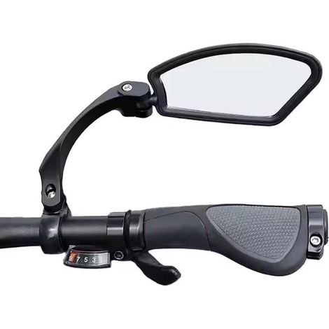 Rétroviseur droit pour vélo – 360° rotatif – Noir – Vélo électrique, scooter – Clé Allen incluse (1/3)