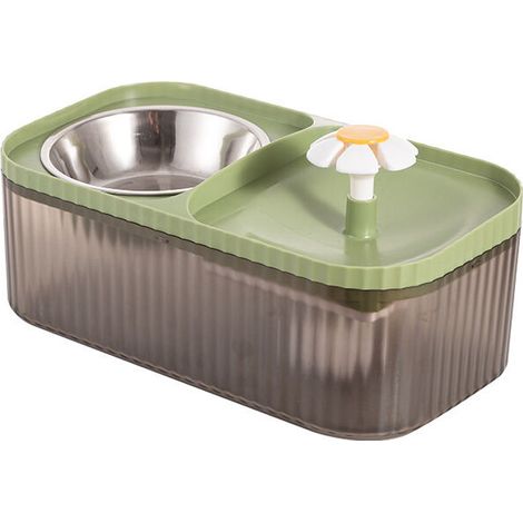 royaluxe -Gamelle pour chat, abreuvoir pour chat, ensemble de gamelles de nourriture pour chat 2 en 1, distribut d'eau silencieux, distribut d'eau pour animaux de compagnie, distribut d'eau automatiqu (1/5)