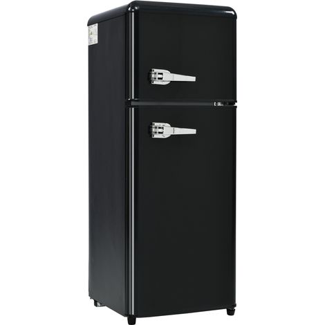 Mini frigo combiné rétro 92L deux portes, congélateur 28L 4, étagères verre modulables, classe D économe (1/5)