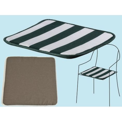 G100/D1 CUSCINO PER SEDIA 38x38x2cm TORTORA CASA GIARDINO MADE IN ITALY FABOTEX (1/3)