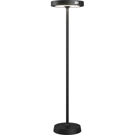 Barbell Solar Rf - Lampadaire Led Solaire Rechargeable 65W - Lampadaire D'Extérieur, 3 Hauteurs, 156-113-70 Cm, Noir (1/4)