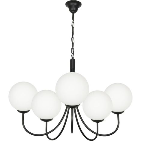 Suspension, lustre, boules de verre, LED Doda 14-890 (1/2)