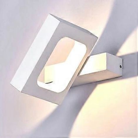 Appliques murales LED 10 W pour intérieur/extérieur, spots muraux, pour salon, cage d'escalier, chambre, couloir, éclairage mural, 3000 K (lumière blanche chaude)