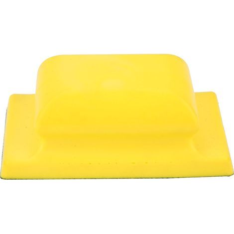 Manual sanding block made of PU foam, 115 x 68 mm, dust-proof surface with Velcro for sandpaper (1/5)