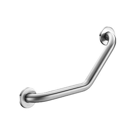 Delabie Winkelgriff 135Gr, D32 220x220mm 2 Bef.Punkte Edst. sat.