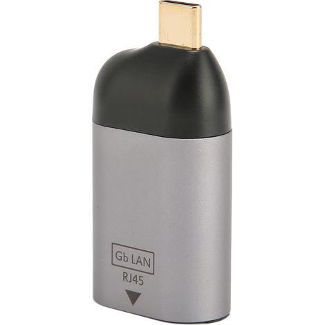 Adaptateur réseau Gigabit RJ45 vers USB-C 1 Gbit/s, portable, pour ordinateurs portables, tablettes et téléphones mobiles. (1/4)
