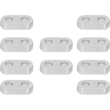 10 pièces Supports en Aluminium Plat 4x8mm pour Montage Robotique et Équipements Industriels (1/5)