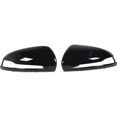 paire de coques de rétroviseurs extérieurs gauche et droit pour Mercedes-Benz Classe C W205 (2014-2021), conduite à gauche, noir brillant (1/5)