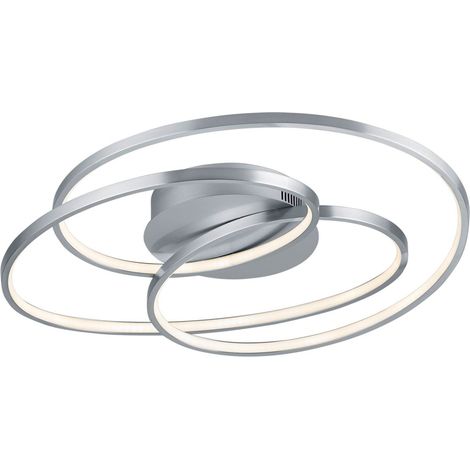 Plafoniera da Interno a LED in Metallo Nickel Opaco (1/2)
