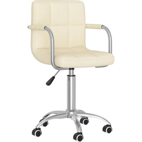 Maison Exclusive - Bürostuhl Drehbar Creme Stoff
