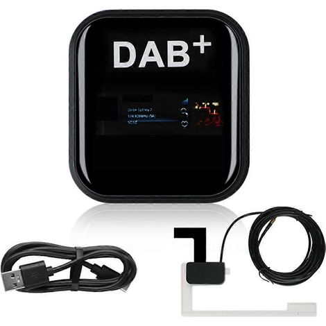 Antenna DAB+ per autoradio Android con adattatore USB GPS Stereo Ricevitore DAB Player per Europa Univer (1/5)