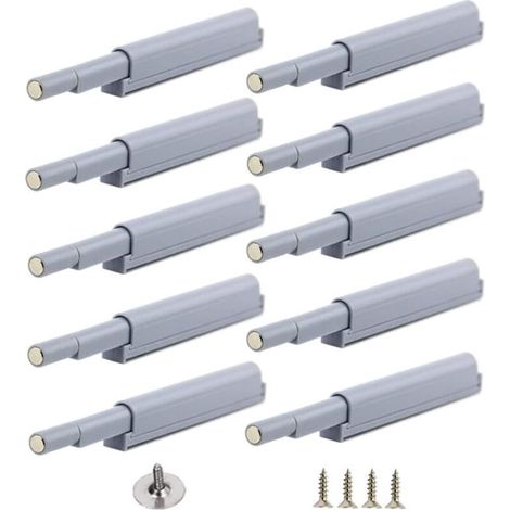 Appuyez pour ouvrir magnétique loquets Fermetures magnétiques push-open ouvre et ferme la porte avec une simple pression (10 pièces) (1/4)