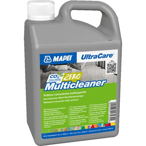 Ultracare Nettoyant neutre concentré pour lavage quotidien Multicleaner MAPEI  1L (1/2)