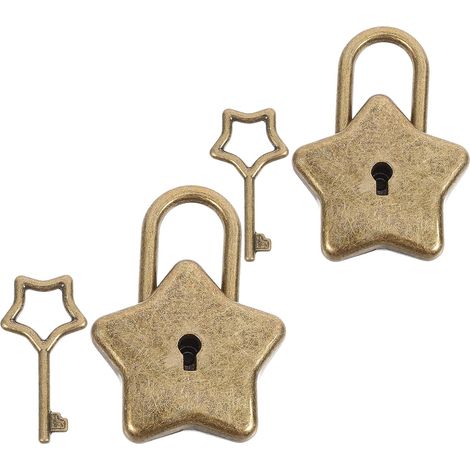 de 2 mini cadenas en métal en forme d étoile à cinq branches (1/5)