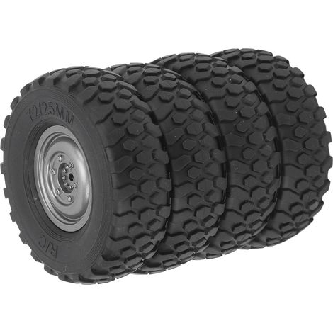Pneus tout-terrain RC hexagonaux de 5 mm, en caoutchouc à adhérence exceptionnelle, pour WPL.