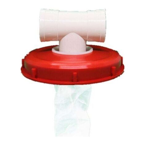 Couvercle de Réservoir IBC avec Filtre en Nylon Lavable pour Réservoir d'eau de Pluie IBC 1000 litres,Filtre À Couvercle IBC Accessoires de Réservoir IBC,Filtre à Eau de Pluie en Nylon(Té de 245 mm av