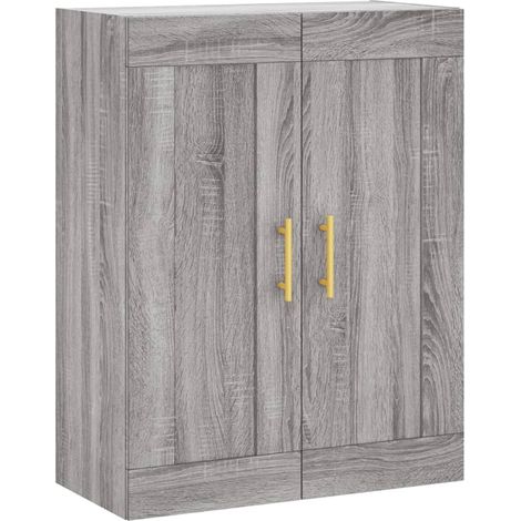Armoire murale sonoma gris 69,5x34x90 cm bois d'ingénierie (1/5)