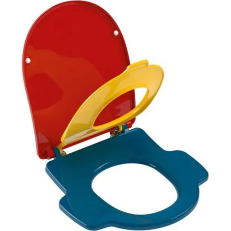 [GEBRAUCHT] B-Ware V&B Wc Sitz Toilettensitz Kinder O.Novo Kids Duroplast Edelstahl Blau Deckel