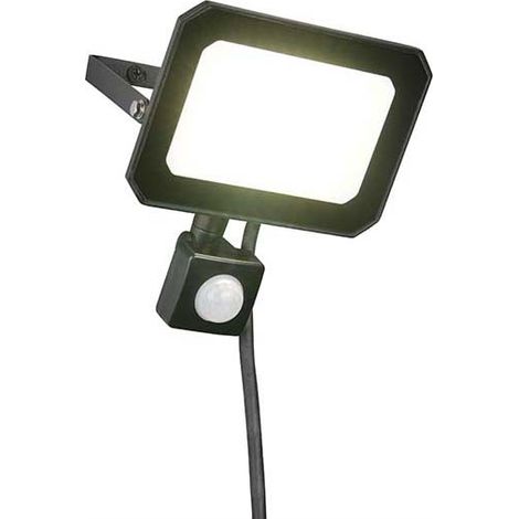 Wandleuchte LED Bewegungssensor Aluminium schwarz matt IP44 verstellbar L 14,5cm