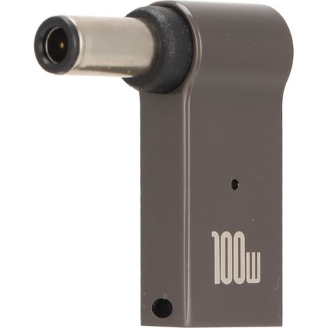 Adaptateur Secteur USB-C vers DC 100W, Compact et Courbé pour Charge Rapide PD, Alimentation Portable PC
