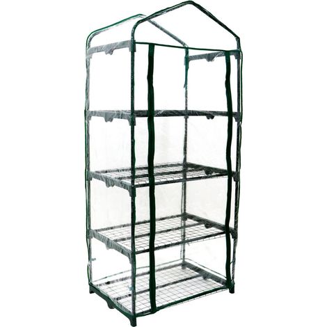 Oypla Replacement Spare PVC Cover for 4 Tier Mini Growhouse Garden Greenhouse (1/3)