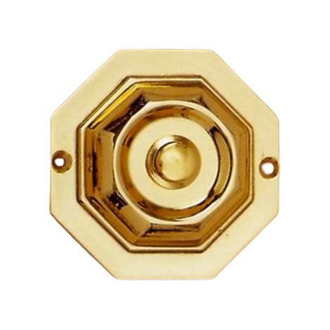 Bouton sonnette Art deco laiton Alcazar