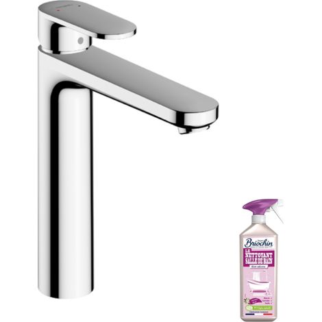 Hansgrohe – Mitigeur de lavabo 190mm – Finition chromée – Mousseur orientable – Technologie AirPower – Débit 5 l/min – Garniture de vidage métallique