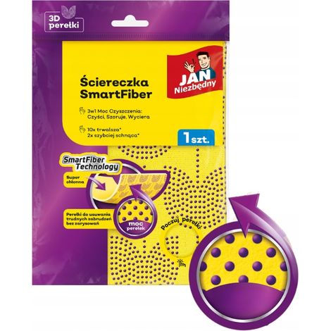 Paño Jan Niezbędny Smartfiber 3D 3 en 1, absorbente, de secado rápido, 1 unidad. (1/5)