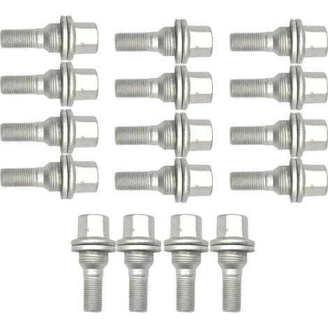 Lot de 16 boulons de roue M12 x 1,25 essieu arrière essieu avant 9817024580 argent (1/5)
