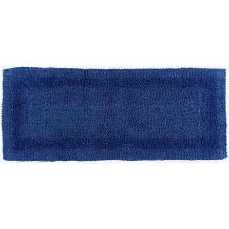 HOMESCAPES Luxury Reversible Bath Mat Runner - Navy Blue