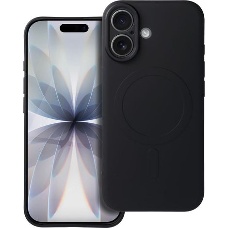 Custodia in silicone Mag Cover con MagSafe per iPhone 17, nera (1/5)