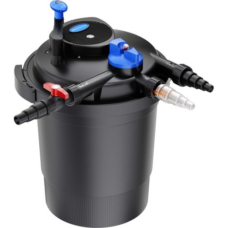SunSun CPF-10000 Druckteichfilter 10.000 l/h / 11 W UVC Einheit, Teichdruckfilter für Teiche bis 12.000 Liter, Teichklärer, Filteranlage (1/5)
