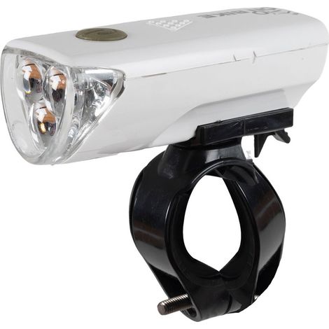 Fanale anteriore bici tre LED bianchi aggancio al manubrio (1/5)